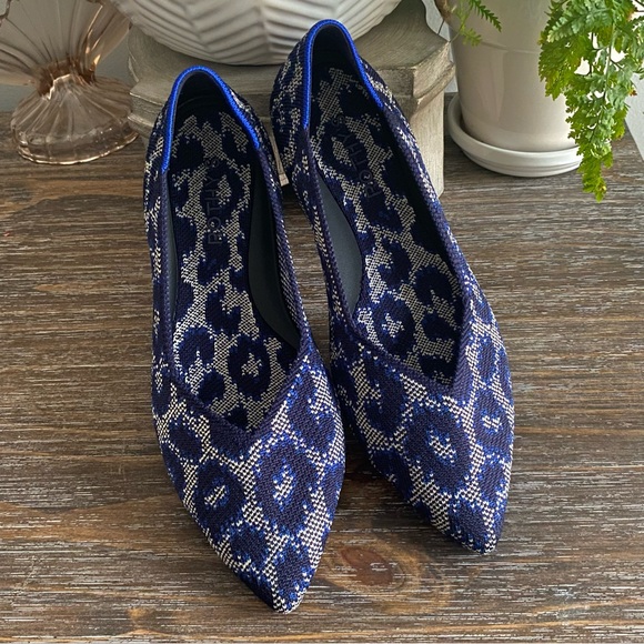Rothy's The Point Il Indigo Cat Slip On Pointed Flats Womens 7.5 - Picture 2 of 13